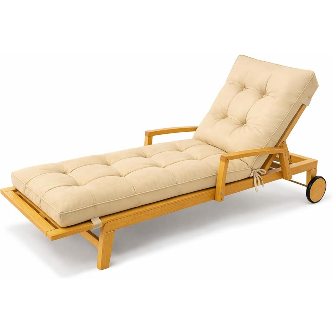 cuscini per sdraio beige relax con